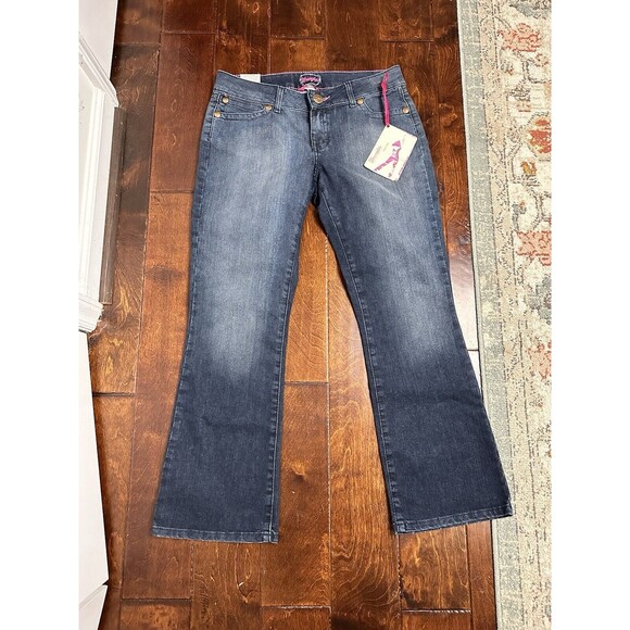 Wrangler Women’s Jeans Low Rise Boot Cut Bling Pockets  9/10 X 30 NWT - Picture 10 of 11